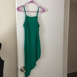 PrettyLittleThing Emerald Asymmetrical Dress